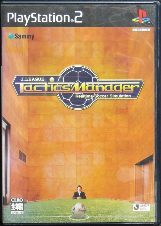 SONY COMPUTER ENTERTAINMENT SCEI SCE PLAYSTATION 2 PS2 SAMMY J LEAGUE TACTICS MANAGER REALTIME SOCCER SIMULATION SLPS20263
