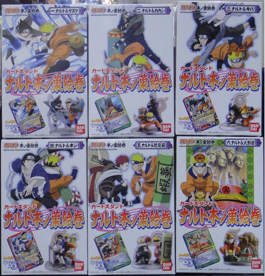 BANDAI Naruto Konoha Emaki DIORAMA STATIONARY FIGURE 6 types box egg 28828