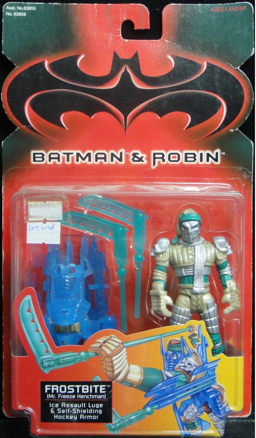 KENNER BATMAN AND ROBIN FROSTBITE MR FREEZE HENCHMAN WITH ICE ASSAULT LUGE AND SELF-SHIELDING HOCKEY ARMOR 63858 1127095562