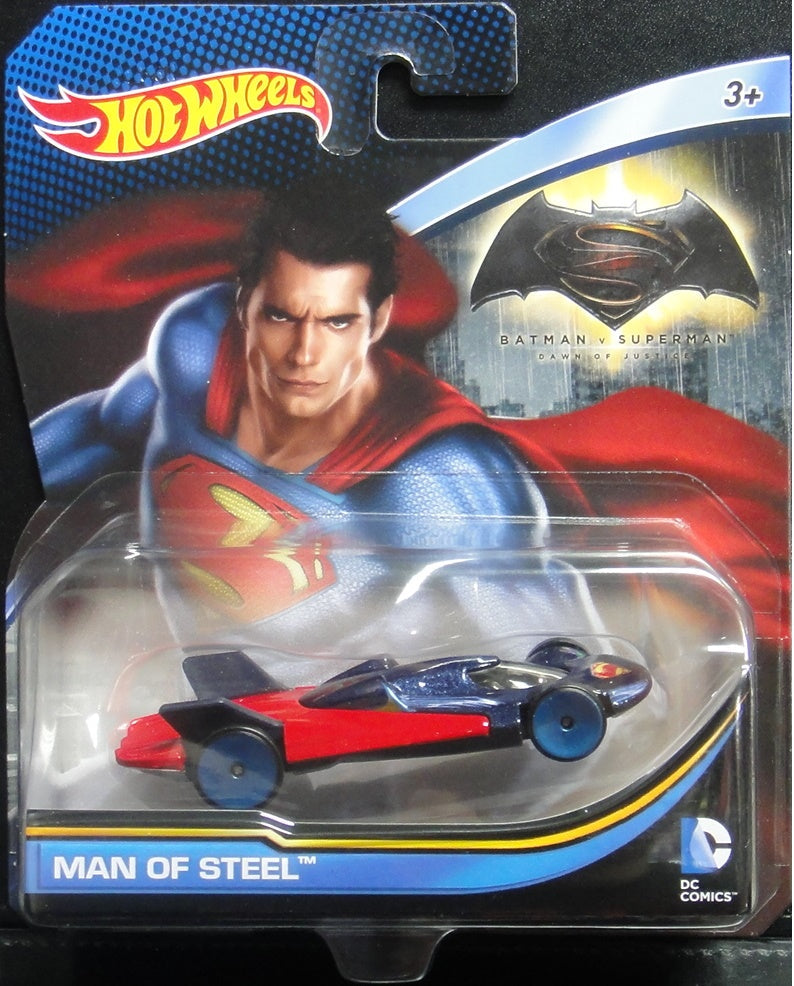 Mattel Hot Wheels Batman v Superman Dawn of Justice Man of Steel MATTEL HOT WHEELS DC COMICS BATMAN V SUPERMAN DAWN OF JUSTICE MAN OF STEEL 28786