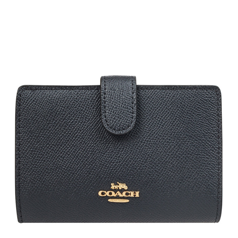 Coach Short Button Wallet F11484SVBK 5121