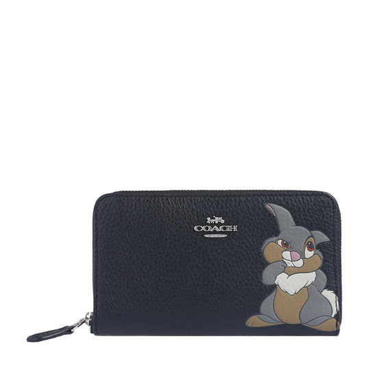 Coach Long Zipper Wallet F93768SVBK 1100