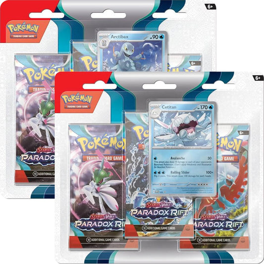 Pokemon TCG US Version SV4 Paradox Rift 3 Pack Blister Booster Pack