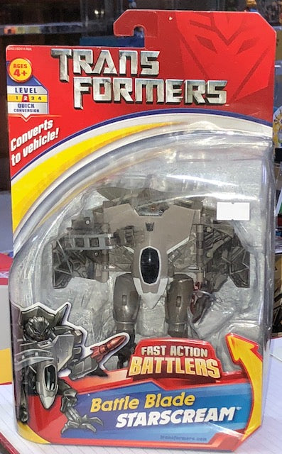 HASBRO TRANSFORMERS CONVERTS TO VEHICLE FAST ACTION BATTLERS BATTLE BLADE STARSCREAM Transformers Decepticons Starscalling Raptor TOY-33-74L