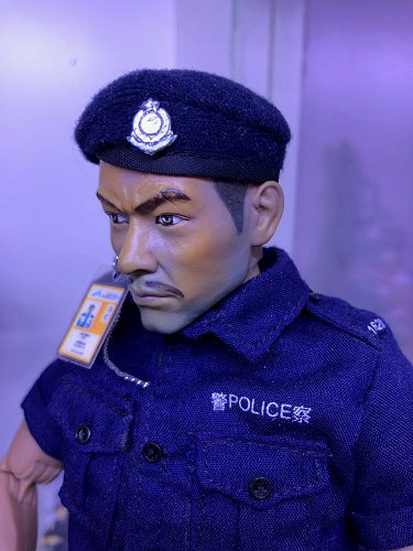 1/6 Hong Kong Police Airport Special Police Beret BERET HOT TOYS BBI ACE SOLDIER STORY POLICE AIRPORT SECURITY MILITARY