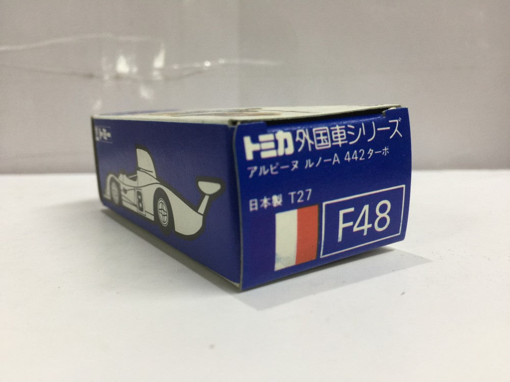 VINTAGE TOMICA F48 FOREIGN CAR FRANCE - ALPINE RENAULT A 442 TURBO MADE IN JAPAN