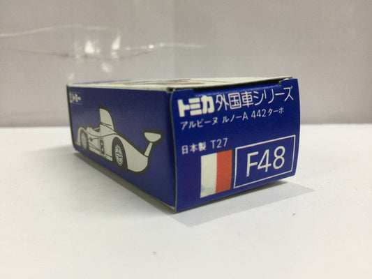 VINTAGE TOMICA F48 FOREIGN CAR FRANCE - ALPINE RENAULT A 442 TURBO MADE IN JAPAN