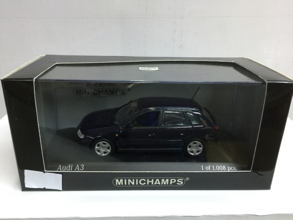 MINICHAMPS 1/43 AUDI A3 5-DOOR 1999 DARK BLUE