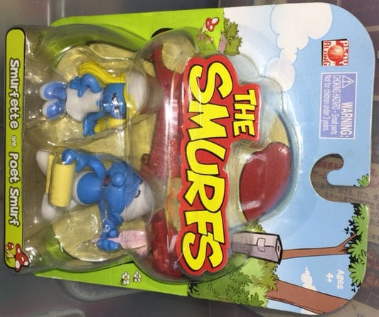 JAKKS PACIFIC THE SMURFS MINI FIGURE SMURFETTE AND POET SMURF 33231
