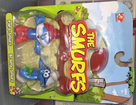 JAKKS PACIFIC THE SMURFS Smurfs Mini Doll PAPA SMURF AND BRAINY SMURF 33232 Shop