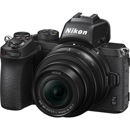Nikon Z 50 camera with NIKKOR Z 16-50mm f/3.5-6.3 VR lens set