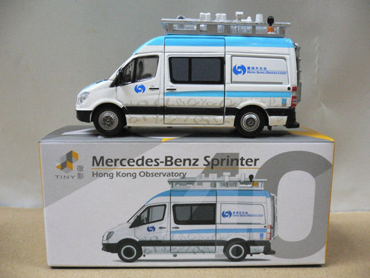 TOYEAST TINY CITY 40 DIE-CAST MODEL CAR MERCEDES-BENZ SPRINTER HONG KONG OBSERVATORY City 40 Die-CAST MODEL CAR MERCEDES-BENZ SPRINTER HONG KONG OBSERVATORY ATC64058