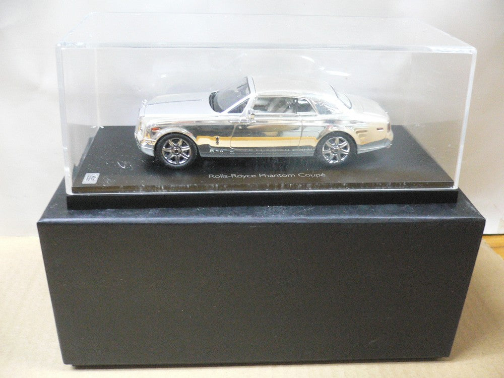 KYOSHO 1/43 ROLLS-ROYCE PHANTOM COUPE SILVER PLATED 05532SP