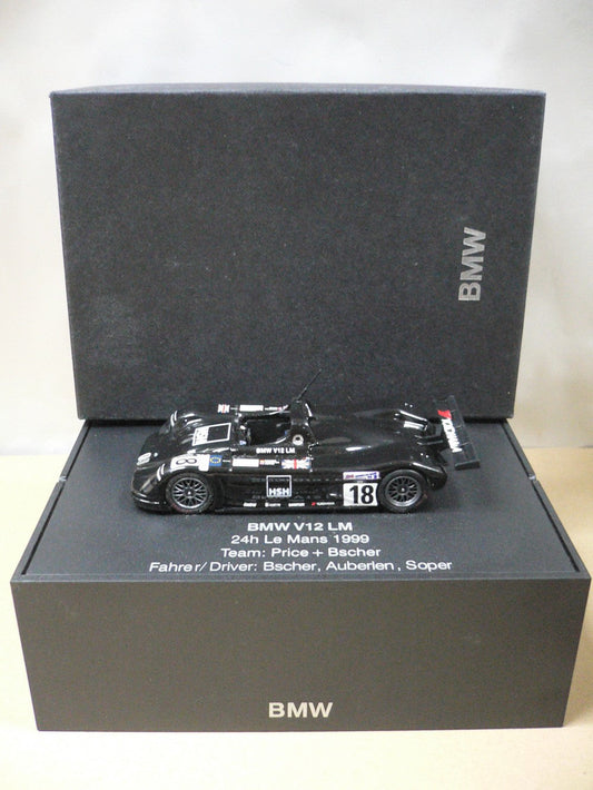 MINICHAMPS 1/43 BMW V12 LM 24H LE MANS 1999