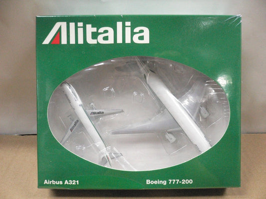 HERPA 1/500 ALITALIA AIRBUS A321 BOEING B777-200
