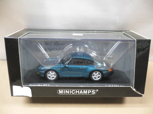 MINICHAMPS 1/43 PORSCHE 911 1993 GREEN MET
