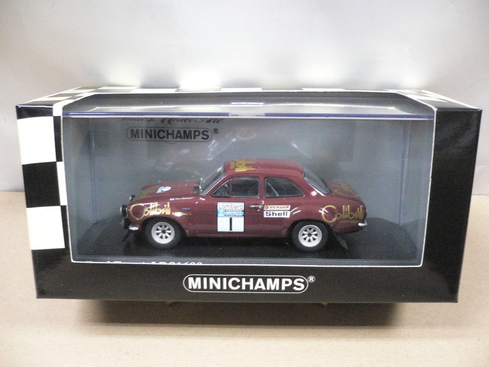 MINICHAMPS 1/43 FORD ESCORT I RS1600 RAC RALLY 1974 T.MAKINEN H.LIDDON #1