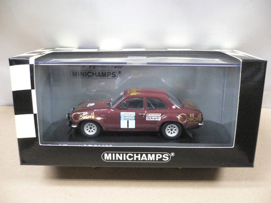 MINICHAMPS 1/43 FORD ESCORT I RS1600 RAC RALLY 1974 T.MAKINEN H.LIDDON #1
