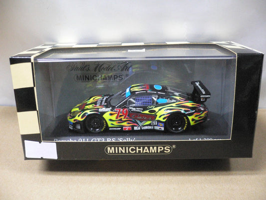 MINICHAMPS 1/43 PORSCHE 911 GT3 RS 'SALLY' GP OF MIAMI 2004 GUNNAR JEANNETTE MILT MINTER DISNEY PIXAR #79