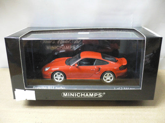 MINICHAMPS 1/43 PORSCHE 911 TURBO 1999 ORANGE METALLIC