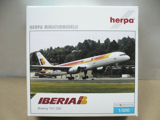 HERPA 1/500 IBERIA BOEING 757-200 EC-HDM