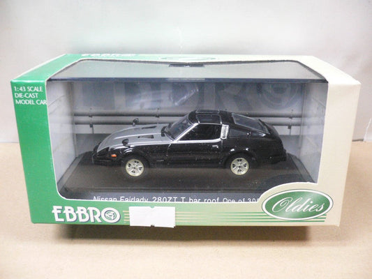 EBBRO 1/43 NISSAN FAIRLADY 280Z T BAR TOP BLACK
