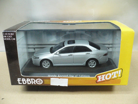 EBBRO 1/43 HONDA ACCORD SATIN SILVER M.