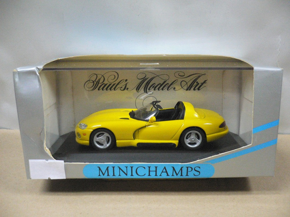 MINICHAMPS 1/43 DODGE VIPER CABRIOLET 1993 YELLOW