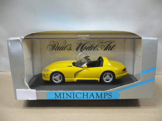 MINICHAMPS 1/43 DODGE VIPER CABRIOLET 1993 YELLOW