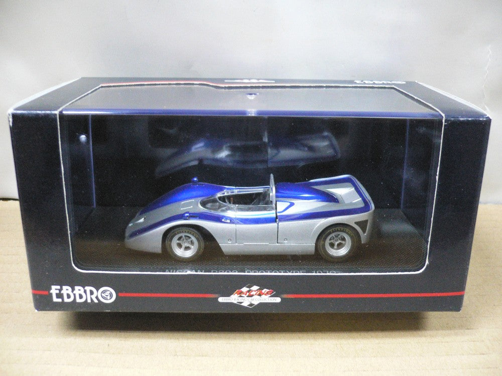 EBBRO 1/43 NISSAN R383 PROTOTYPE 1970 SILVER BLUE