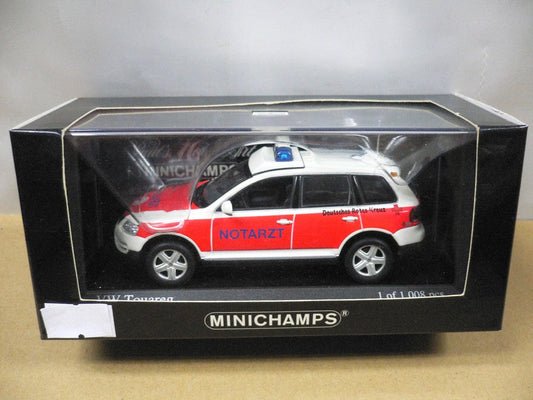 MINICHAMPS 1/43 VW TOUAREG 2002 NEF EMERGENCY DOCTOR