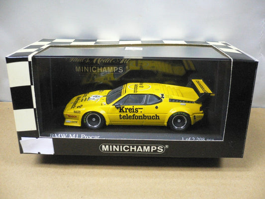 MINICHAMPS 1/43 BMW M1 PROCAR "District Telephone Book" M.WINKELHOCK 1979 #81