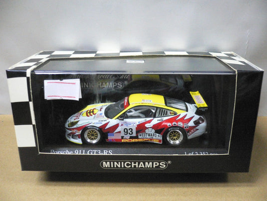 MINICHAMPS 1/43 PORSCHE 911 GT3 RS LE MANS 24hrs 2003 GT GLASS LUHR MAASSEN COLLARD #93