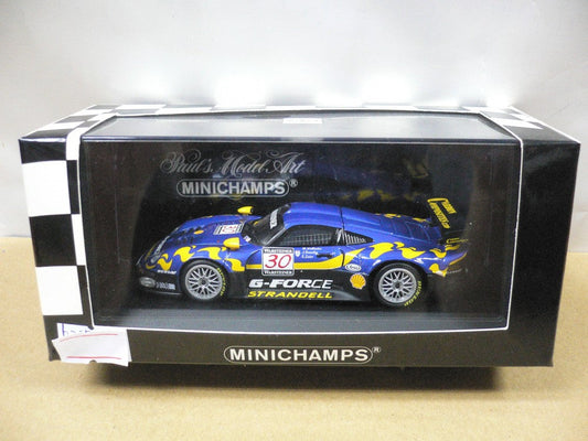 MINICHAMPS 1/43 PORSCHE 911 GT1 FIA GT SERIES 1997 BLUE CORAL #30