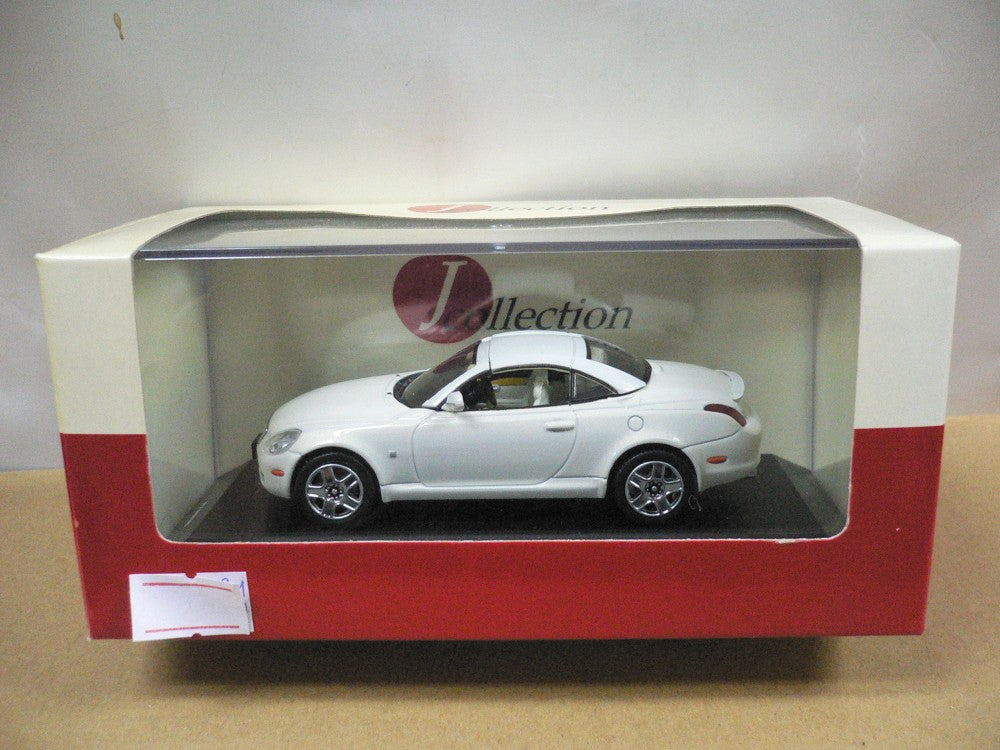 KYOSHO JCOLLECTION 1/43 LEXUS SC430 2005 CLOSED ROOF WHITE PEARL CRYSTAL SHINE