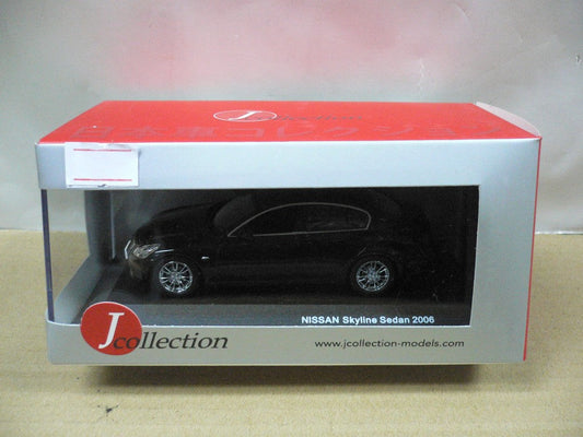 JCOLLECTION 1/43 NISSAN SKYLINE SEDAN 2006 SUPER BLACK