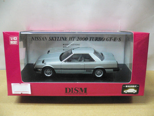DISM 1/43 NISSAN SKYLINE HT 2000 TURBO GT-ES 1981 SILVER KHR30