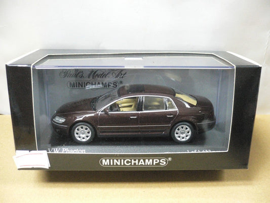 MINICHAMPS 1/43 VW PHAETON 2002 AUBERGINE METALLIC