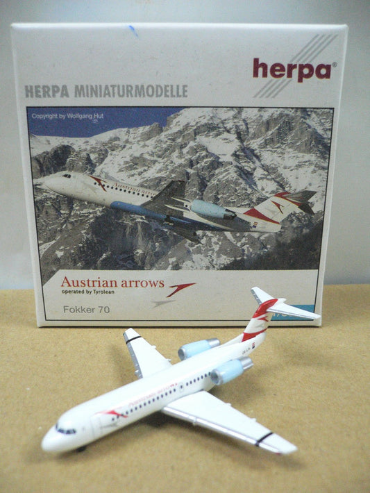 HERPA 1/500 AUSTRIAN ARROWS FOKKER 70 OE-LFL