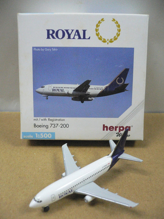 HERPA WINGS 1/500 ROYAL BOEING 737-200 C-FNAQ