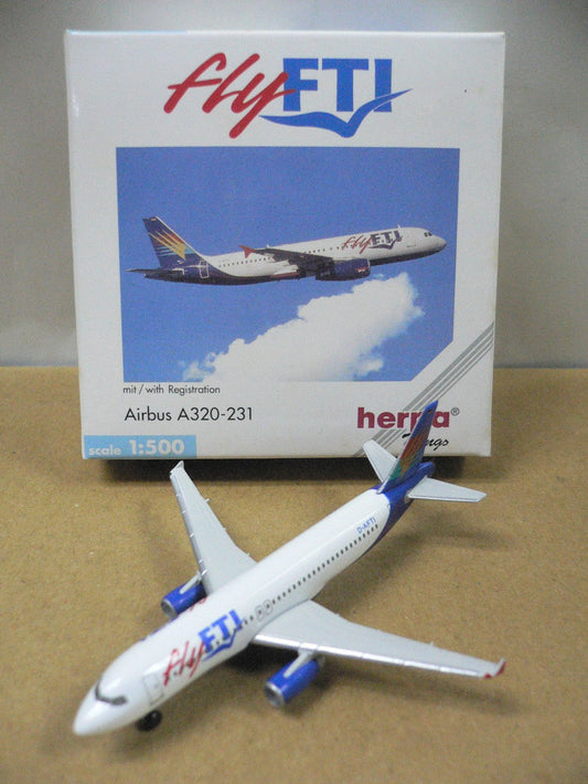 HERPA WINGS 1/500 fly FTI AIRBUS A320-231 D-AFTI