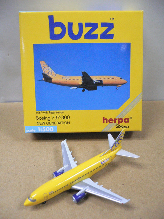 HERPA WINGS 1/500 BUZZ BOEING 737-300 NEW GENERATION G-BZZB