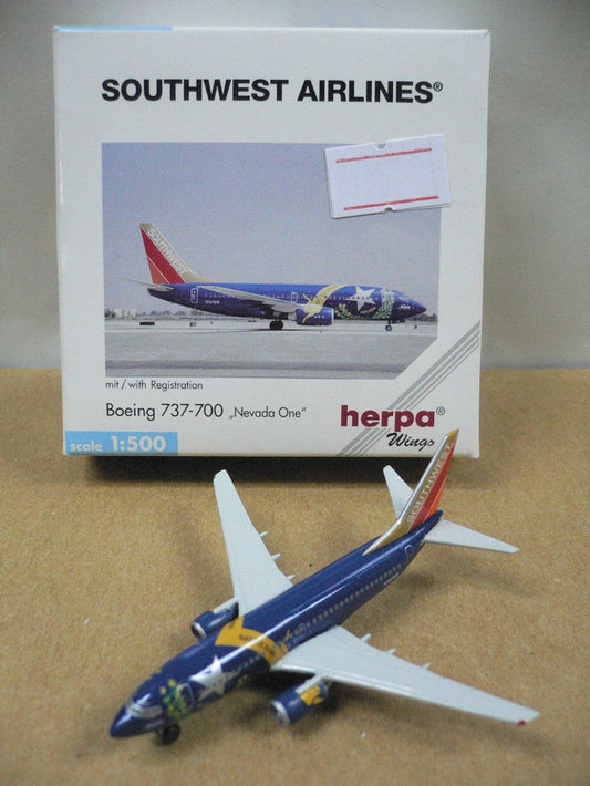 HERPA WINGS 1/500 SOUTHWEST AIRLINES NEVADA ONE BOEING 737-700 N727SW