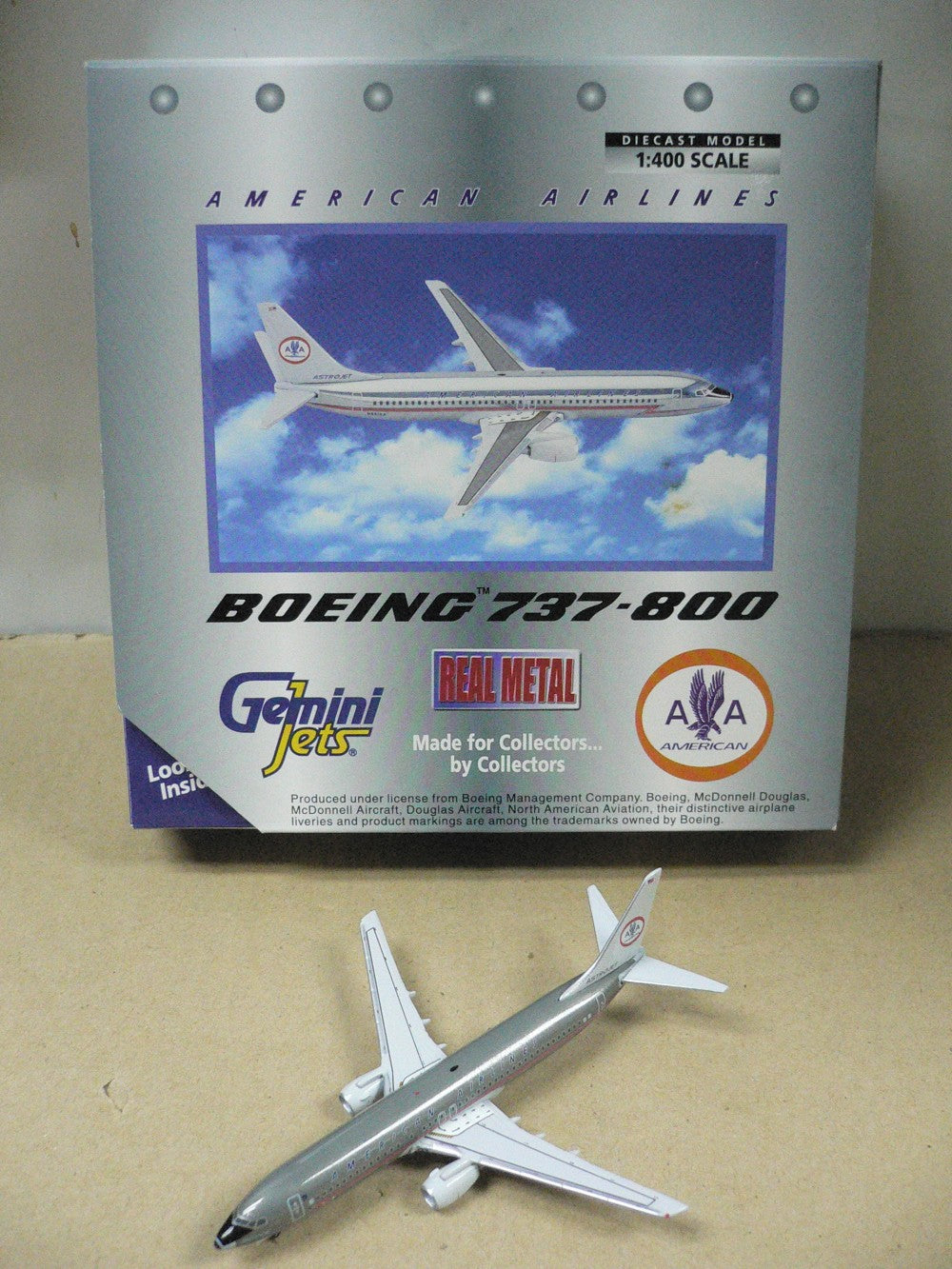 GEMINI JETS 1/400 AMERICAN AIRLINES BOEING 737-800 N951AA