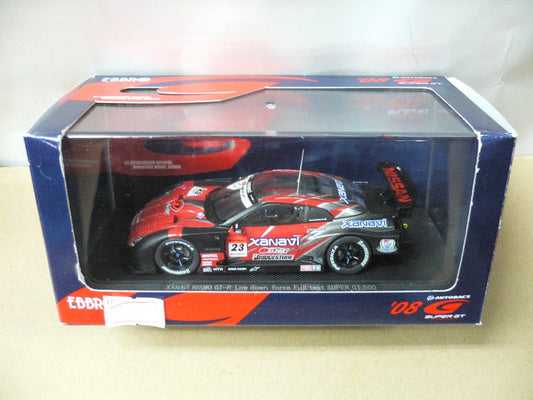 EBBRO 1/43 NISSAN SKYLINE XANAVI NISMO GT-R LOW DOWN FORCE FUJI TEST RED SILVER #23