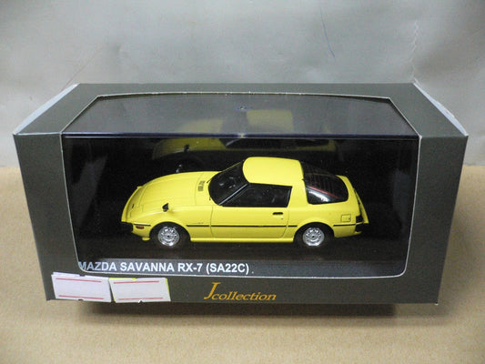 KYOSHO 1/43 MAZDA SAVANNA RX-7 SA22C YELLOW