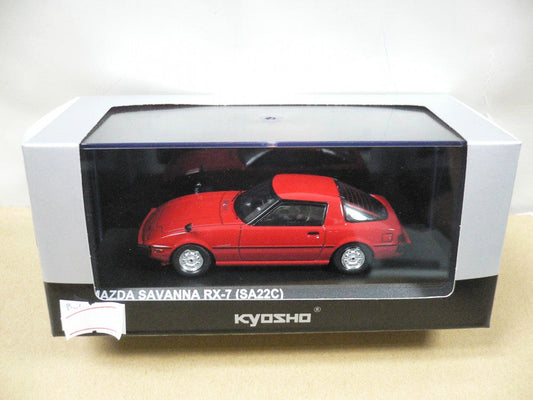 KYOSHO 1/43 MAZDA SAVANNA RX-7 SA22C RED