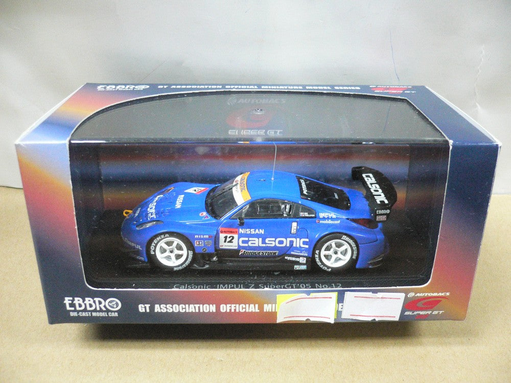 EBBRO 1/43 NISSAN CALSONIC IMPUL Z SUPER GT 2005 BLUE #12