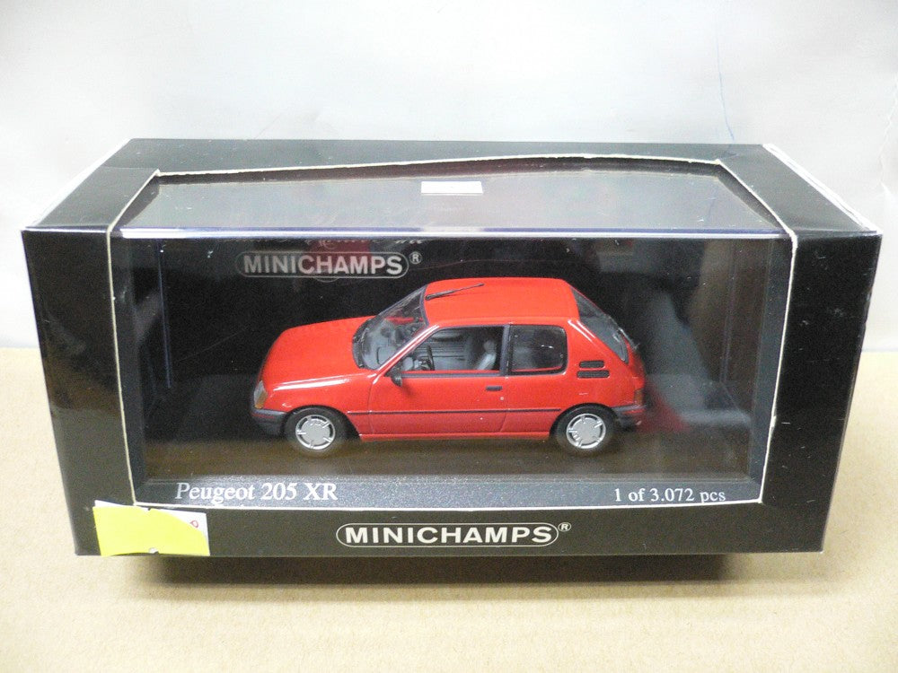 MINICHAMPS 1/43 PEUGEOT 205XR 1988 RED