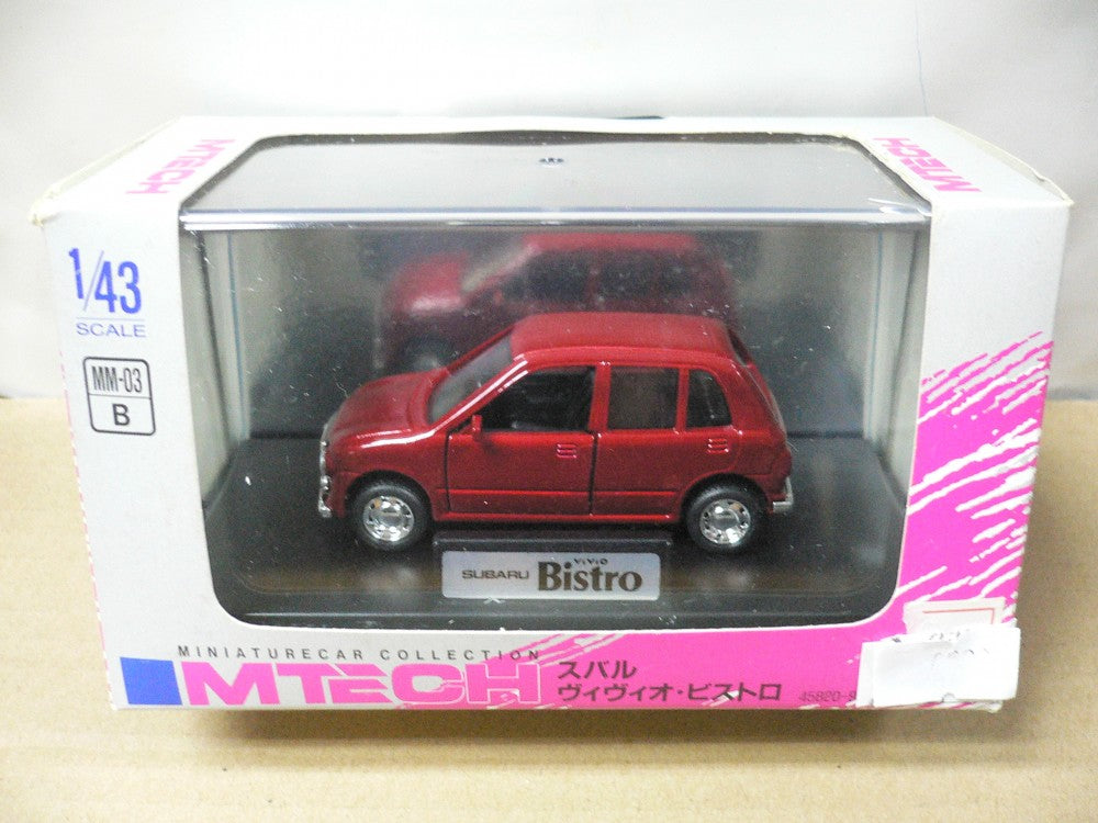 MTECH 1/43 SUBARU VIVIO BISTRO RED
